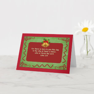 stijl Retro Christmas Bible Verse Kaart