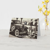  stijl Road Trip Verjaardag Kaart (Gele Bloem)