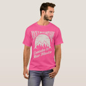  stijl Rocky Mountains zonsondergang van Canada na T-shirt (Voorkant volledig)