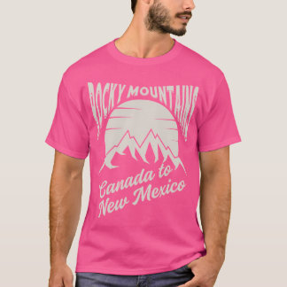 stijl Rocky Mountains zonsondergang van Canada na T-shirt