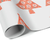 stijl rode kerstboom inpakpapier (Rol Hoek)