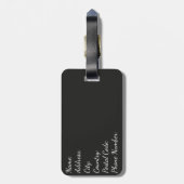  stijl rode kreeft ontwerp bagagelabel (Achterkant verticaal)