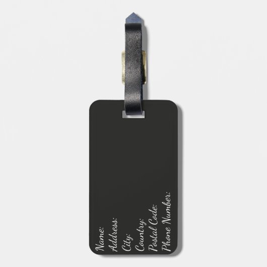  stijl rode kreeft ontwerp bagagelabel (Achterkant verticaal)