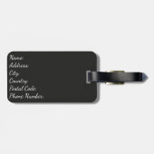  stijl rode kreeft ontwerp bagagelabel (Achterkant horizontaal)