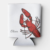 stijl rode kreeft ontwerp blikjeskoeler (Voorkant)