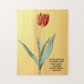  stijl Rode Tulp flauwFaith Puzzle Legpuzzel (Verticaal)