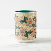  stijl Roos Bloemen Geïllustreerde Art Mok Cup (Midden)