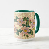  stijl Roos Bloemen Geïllustreerde Art Mok Cup (Voorkant rechts)