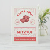  stijl Rosh Hashana Shana Tova gepersonaliseerd (Staand voorkant)