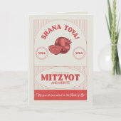  stijl Rosh Hashana Shana Tova gepersonaliseerd Notitiekaartje (Voorkant)