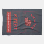 Stijl Rosh Hashana Shana Tova Granaatappel Theedoek (Horizontaal)