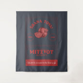  Stijl Rosh Hashana Shana Tova Granaatappel Wandkleed (Voorkant)