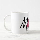  stijl roze bloem moeder koffiekopje koffiemok (Links)