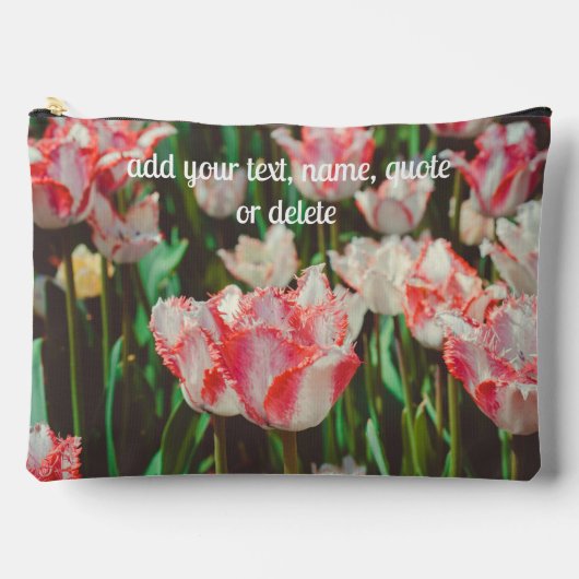 stijl roze franje tulpen etui (Voorkant)