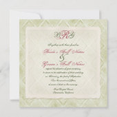 Stijl Roze Hydrangea - Huwelijksuitnodiging Kaart (Achterkant)