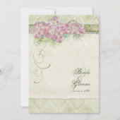  Stijl Roze Hydrangea - Huwelijksuitnodiging Kaart (Voorkant)