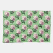 Stijl Roze Hydrangea Kitchen Towel Theedoek (Horizontaal)