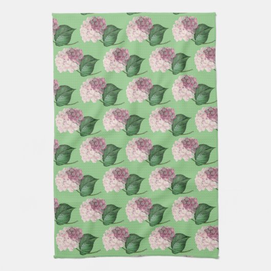  Stijl Roze Hydrangea Kitchen Towel Theedoek (Verticaal)
