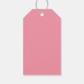 Stijl Roze Polka Dot Groene Gift Label Cadeaulabel (Achterkant)