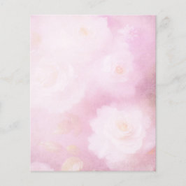Stijl Roze & Witte Bloemen Scrapbook Papier
