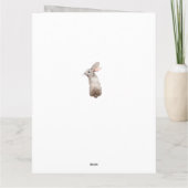 stijl Rozen en konijn grote verjaardag Kaart (Achterkant)