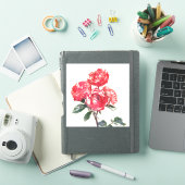  stijl Rozen Flower Art Sticker (iPad Cover)
