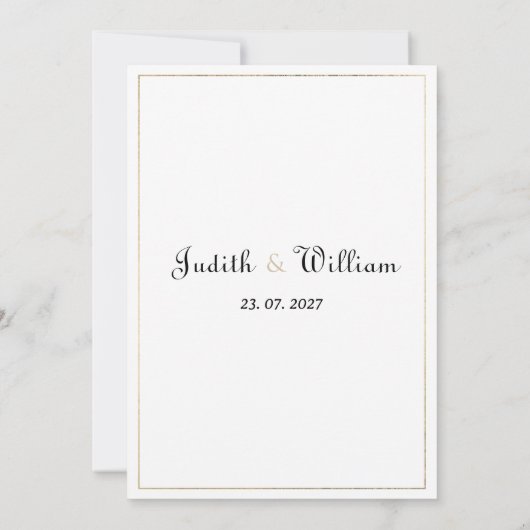 stijl rustieke daisy flower RSVP Kaart (Achterkant)