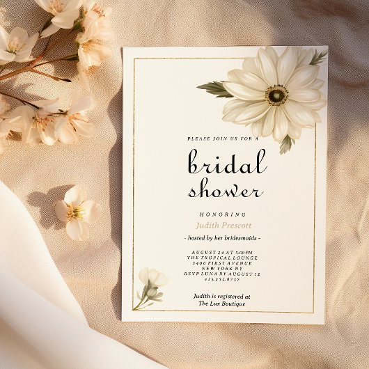 stijl rustieke Daisy Flower Vrijgezellenfeest Kaart