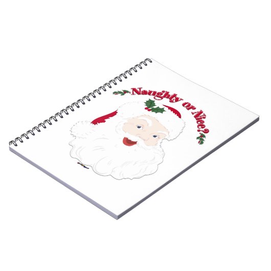  stijl Santa Naughty of Nice? Notitieboek (Linkerzijde)