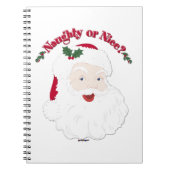  stijl Santa Naughty of Nice? Notitieboek (Voorkant)
