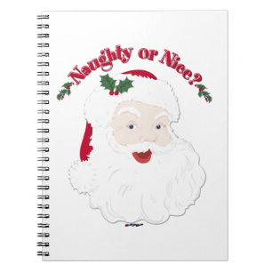  stijl Santa Naughty of Nice? Notitieboek