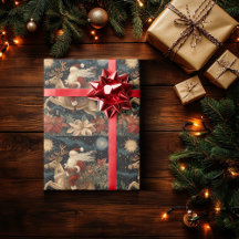  stijl Santa Riding Reindeer Design