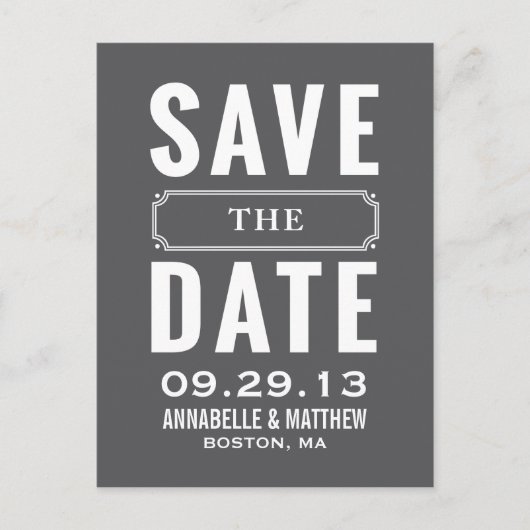  stijl Save the Date Briefkaart (Voorkant)