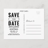  stijl Save the Date Briefkaart (Achterkant)