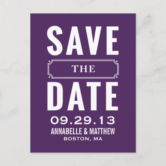  stijl Save the Date Briefkaart (Voorkant)
