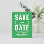 stijl Save the Date Briefkaart (Staand voorkant)