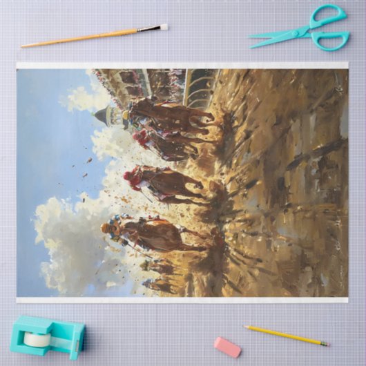 stijl schilderij Kentucky Derby Decoupage Tissuepapier (Craft)