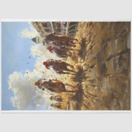  stijl schilderij Kentucky Derby Decoupage Tissuepapier