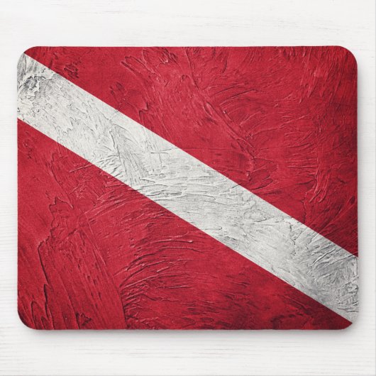  stijl scuba vlag. Omlaag schuiven Muismat (Voorkant)