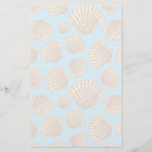 stijl Seashell Patroon Briefpapier