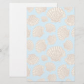  stijl Seashell Patroon Briefpapier (Voorkant / Achterkant)