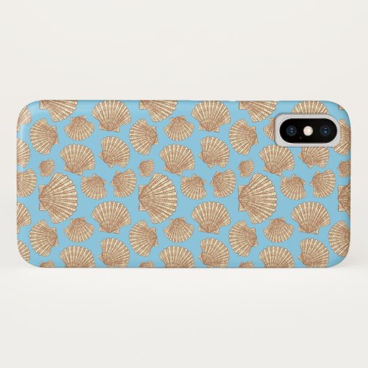  stijl Seashell Patroon Case-Mate iPhone Case (Achterkant (horizontaal))