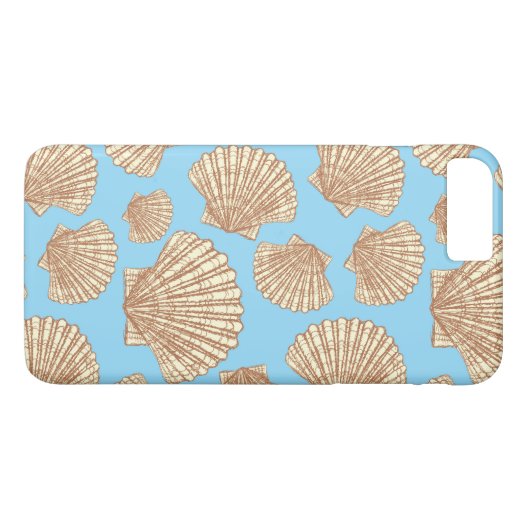  stijl Seashell Patroon Case-Mate iPhone Case (Achterkant (Horizontaal))