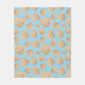  stijl Seashell Patroon Fleece Deken (Voorkant)