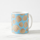  stijl Seashell Patroon Koffiemok (Voorkant rechts)