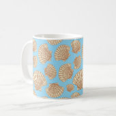  stijl Seashell Patroon Koffiemok (Voorkant links)