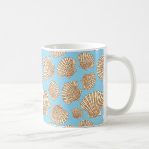  stijl Seashell Patroon Koffiemok