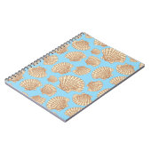 stijl Seashell Patroon Notitieboek (Linkerzijde)