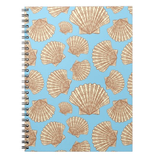 stijl Seashell Patroon Notitieboek (Voorkant)