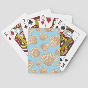 stijl Seashell Patroon Speelkaarten